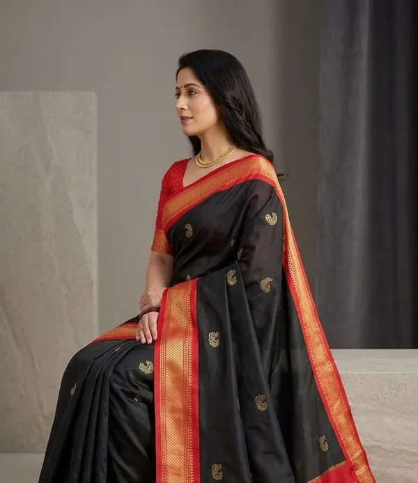 Black_Sico_Silk_Banarasi_Saree_For_Women