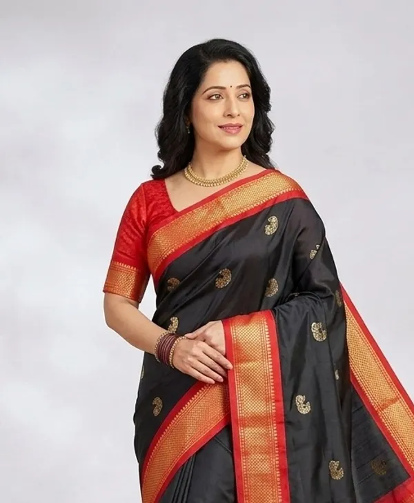Black_Sico_Silk_Banarasi_Saree_For_Women