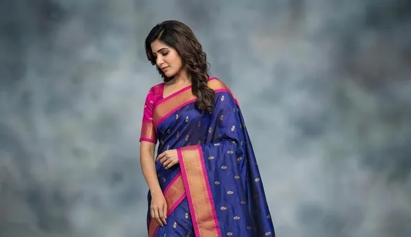 Blue_Sico_Silk_Paithani_Zari_Border_Saree_For_Women