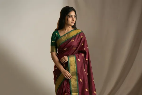 Maroon_Sico_Silk_Paithani_Woven_Border_Designer_Pallu_Saree_For_Women
