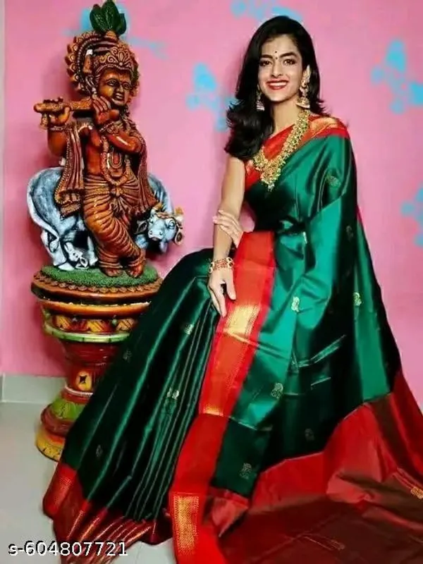Bottle_Green_Sico_Silk_Paithani_Zari_Saree_For_Women