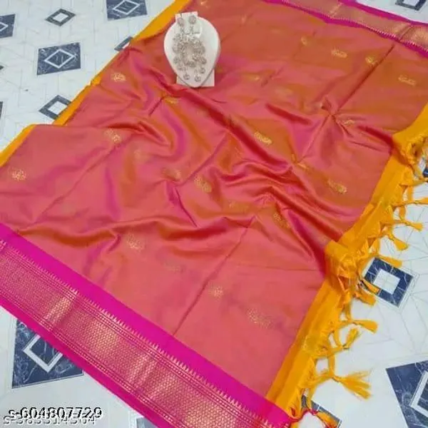 Orange_Sico_Silk_Paithani_Zari_Border_Saree_For_Women