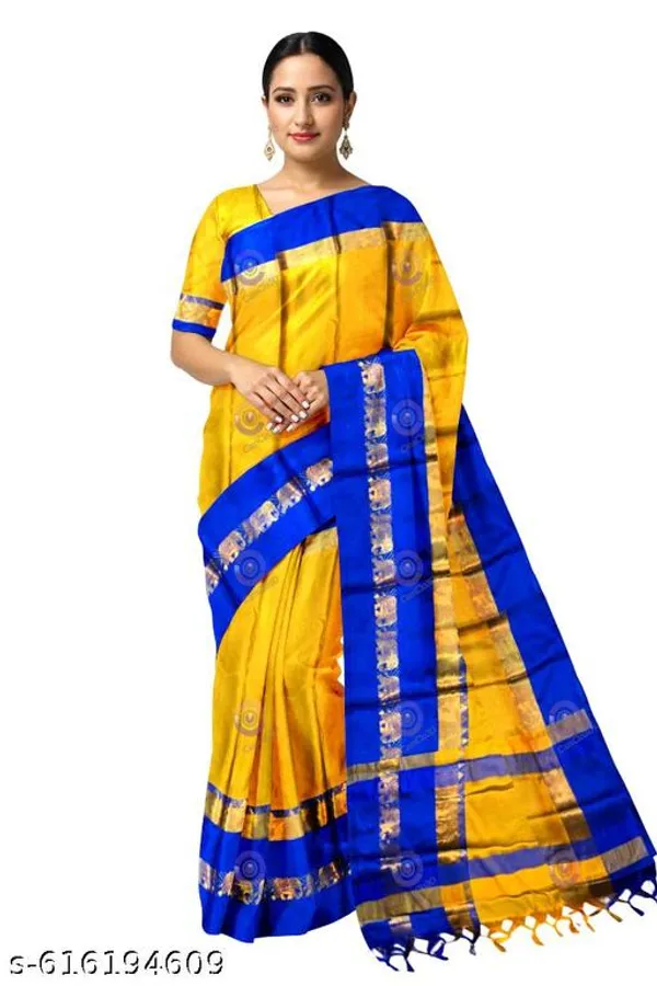 Yellow_Sico_Silk_Paithani_Zari_Border_Saree_For_Women