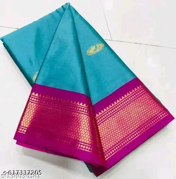 Sky_Blue_Sico_Silk_Paithani_Saree_For_Women