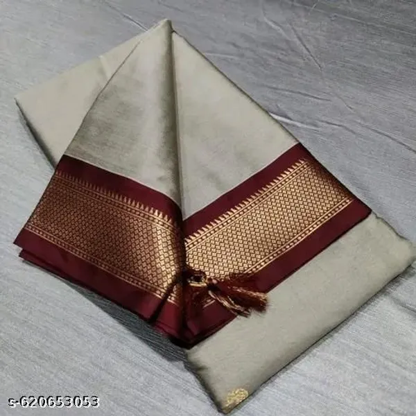 Beige_Sico_Silk_Traditional_Paithani_Saree_For_Women