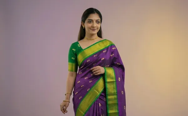 Purple_Sico_Silk_Paithani_Zari_Border_Saree_For_Women