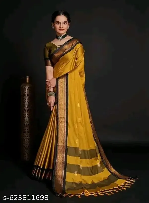 Golden_Sico_Silk_Zari_Woven_Banarasi_Saree_For_Women