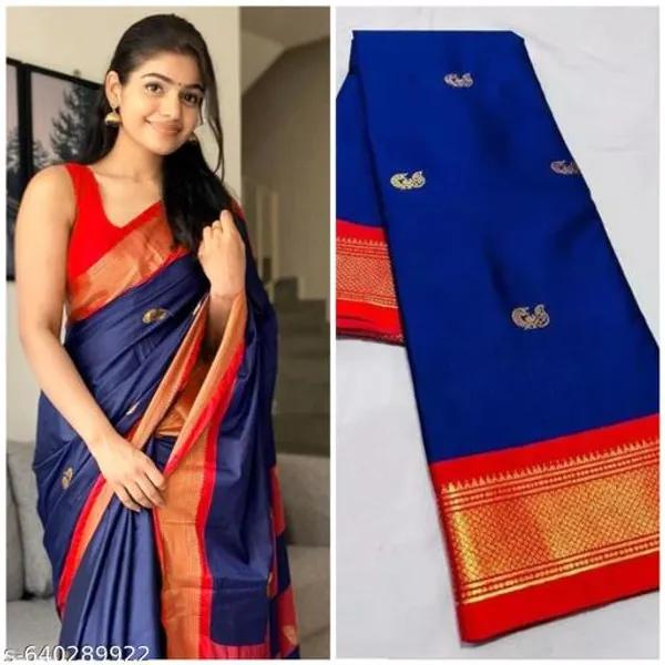 Blue_Sico_Silk_Paithani_Traditional_Saree_For_Women