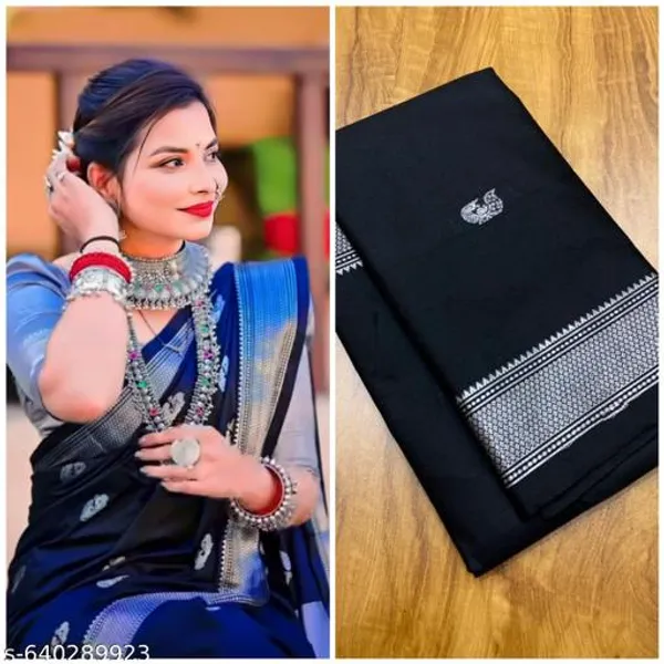 Black_Sico_Silk_Paithani_Traditional_Saree_For_Women