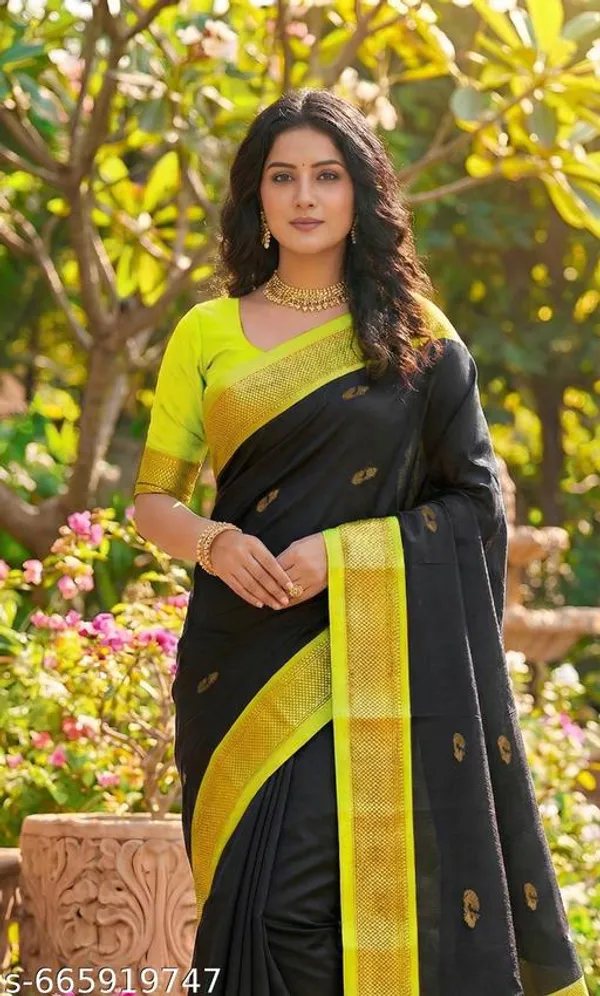 Black_Sico_Silk_Paithani_Lace_Border_Festive_Saree_For_Women