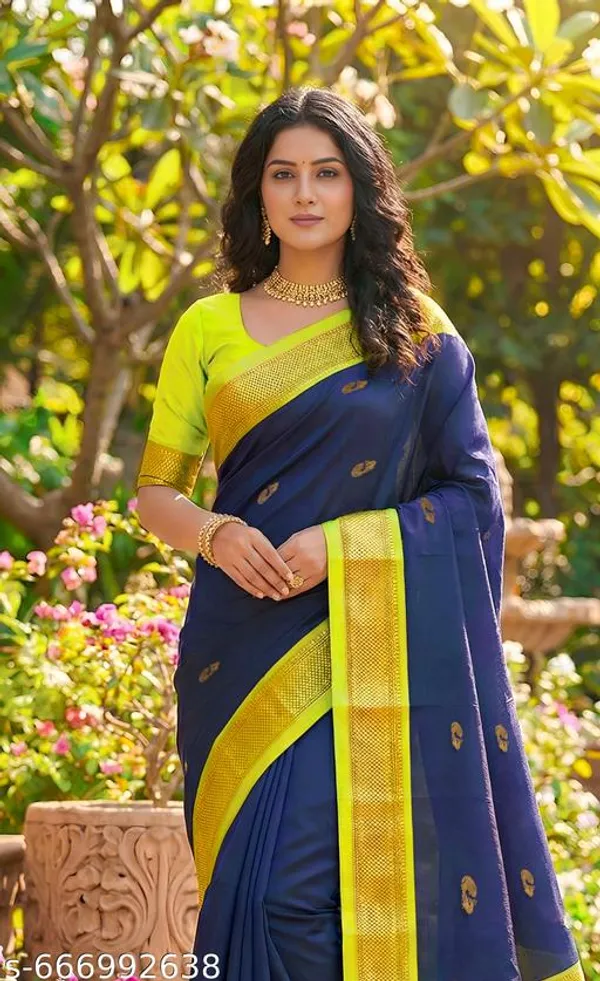 Blue_Sico_Silk_Paithani_Zari_Border_Saree_For_Women