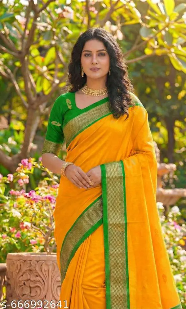 Yellow_Sico_Silk_Paithani_Zari_Woven_Saree_For_Women