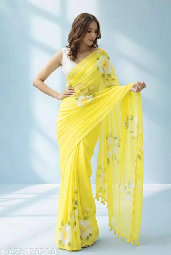 Yellow_Sico_Silk_Floral_Printed_Saree_For_Women