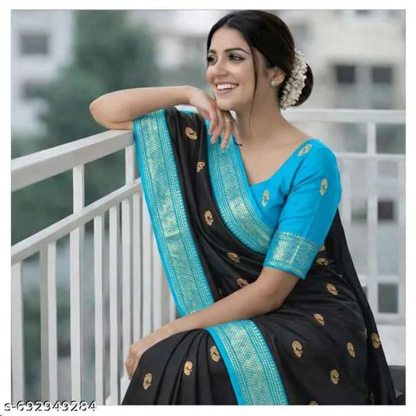 Black_Sico_Silk_Paithani_Zari_Pallu_Saree_For_Women