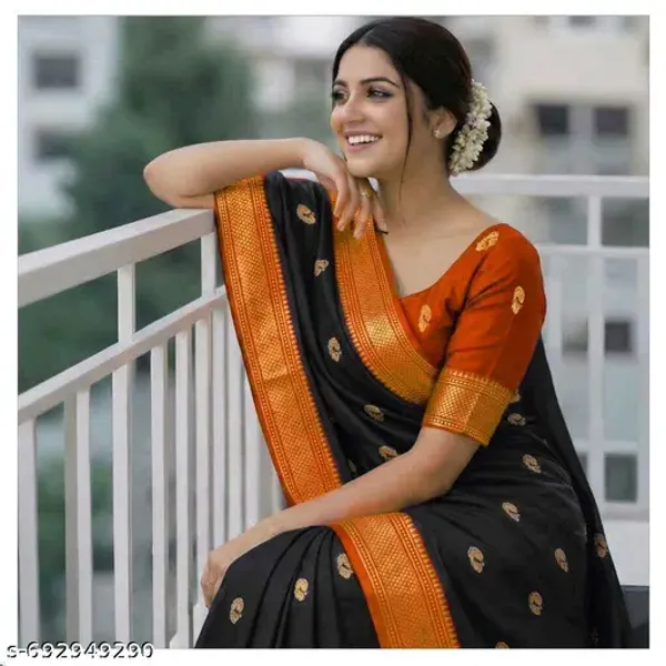 Black_Sico_Silk_Paithani_Zari_Border_Saree_For_Women