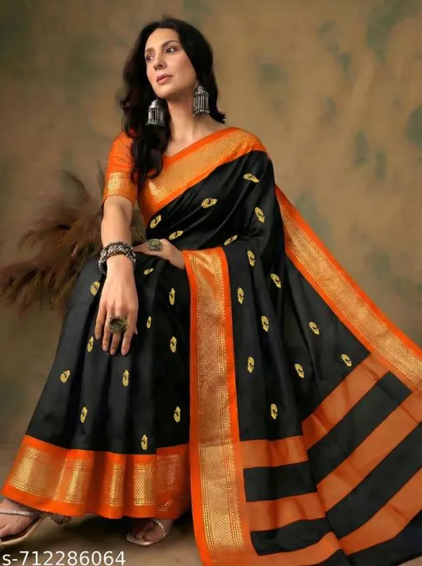 Black_Sico_Silk_Paithani_Zari_Big_Border_Pallu_Saree_For_Women