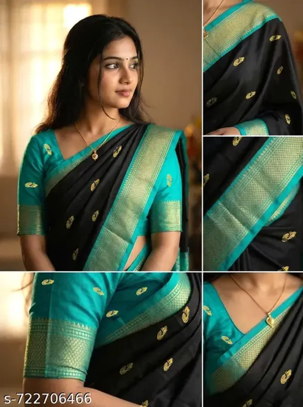 Black_Sico_Silk_Paithani_Festive_Designer_Pallu_Saree_For_Women