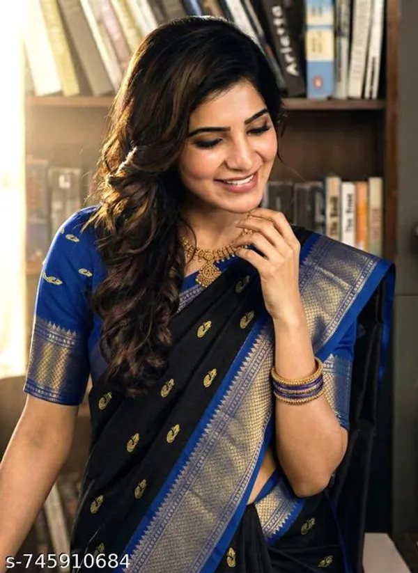 Black_Sico_Silk_Paithani_Zari_Border_Designer_Pallu_Saree_For_Women