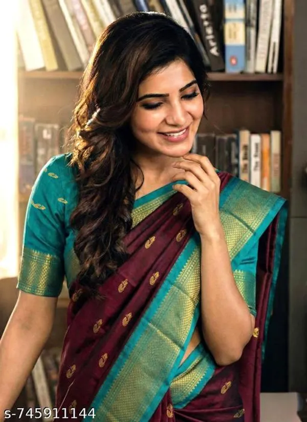 Maroon_Sico_Silk_Paithani_Zari_Border_Saree_For_Women