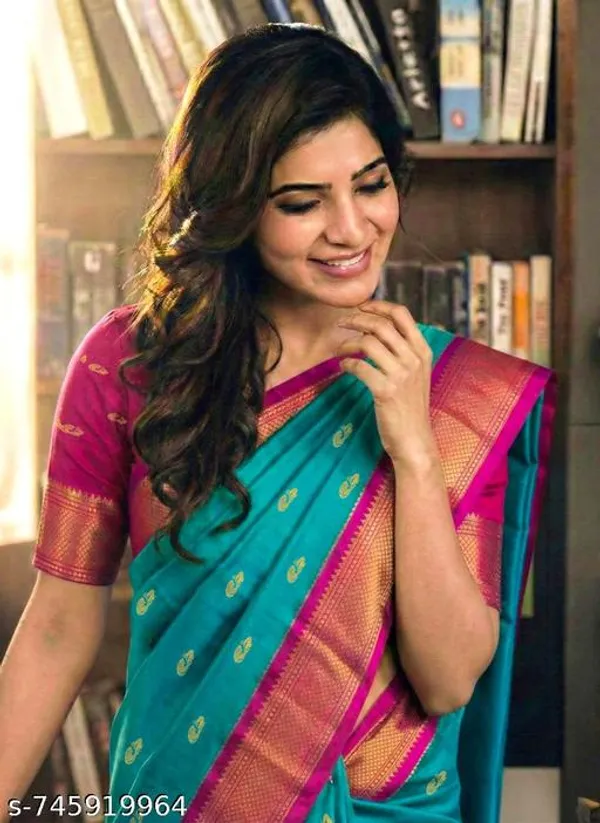 Sky_Blue_Sico_Silk_Paithani_Zari_Border_Designer_Saree_For_Women