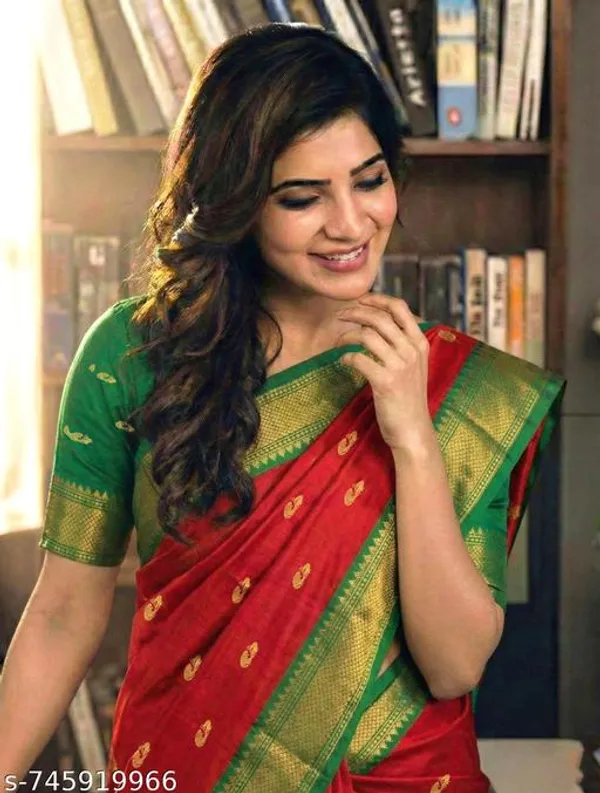 Red_Sico_Silk_Paithani_Zari_Border_Saree_For_Women
