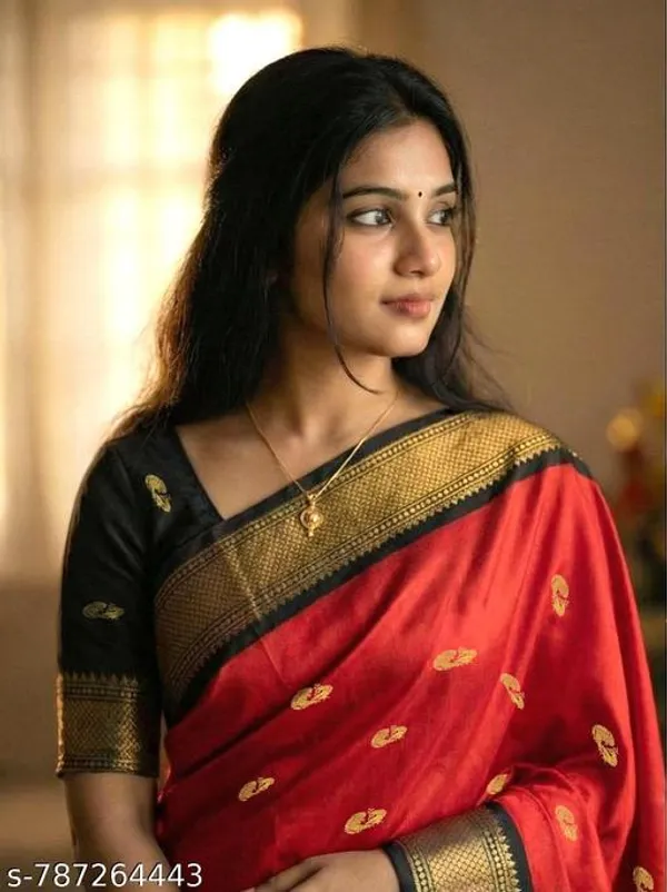 Red_Sico_Silk_Woven_Border_Paithani_Saree_For_Women