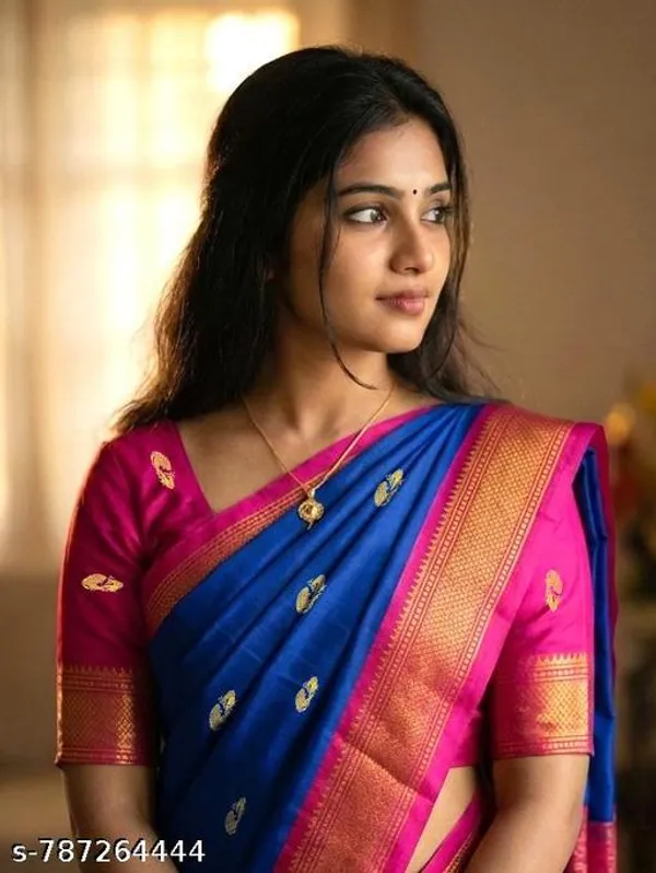 Blue_Sico_Silk_Paithani_Big_Zari_Border_Designer_Saree_For_Women