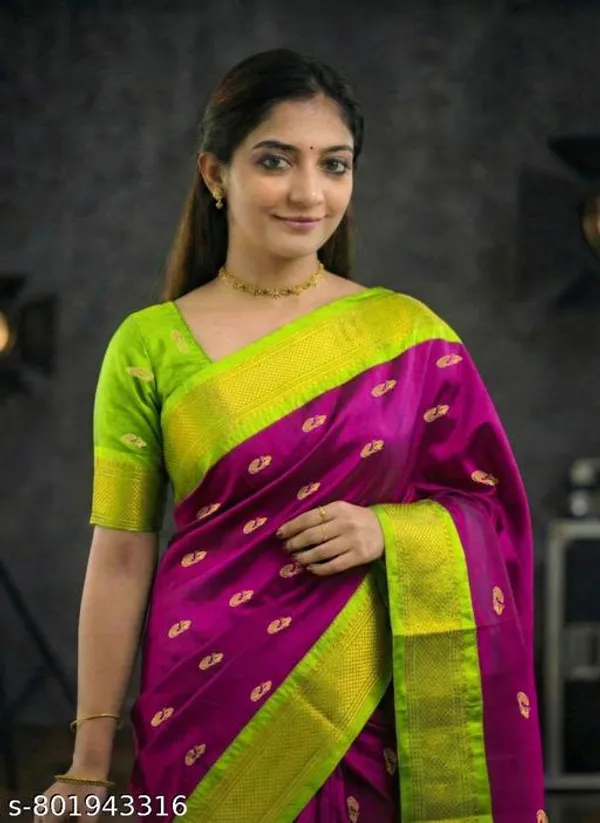 Pink_Sico_Silk_Paithani_Zari_Border_Luxury_Pallu_Saree_For_Women