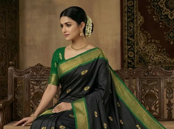 Black_Sico_Silk_Paithani_Woven_Saree_For_Women