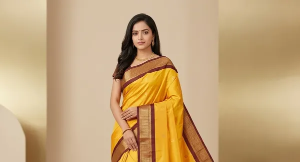 Yellow_Sico_Silk_Paithani_Zari_Border_Saree_For_Women
