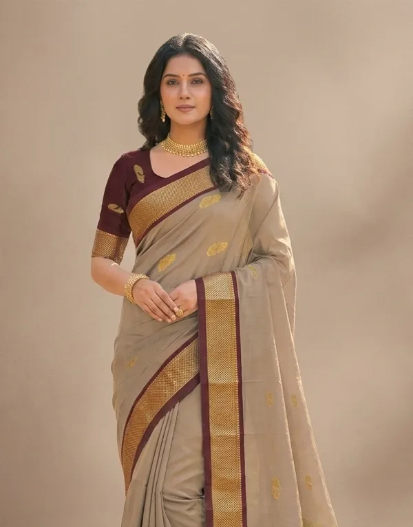 Beige_Sico_Silk_Paithani_Zari_Woven_Ethnic_Motif_Saree_For_Women