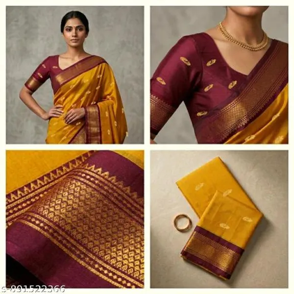 Golden_Sico_Silk_Zari_Border_Designer_Pallu_Paithani_Saree_For_Women