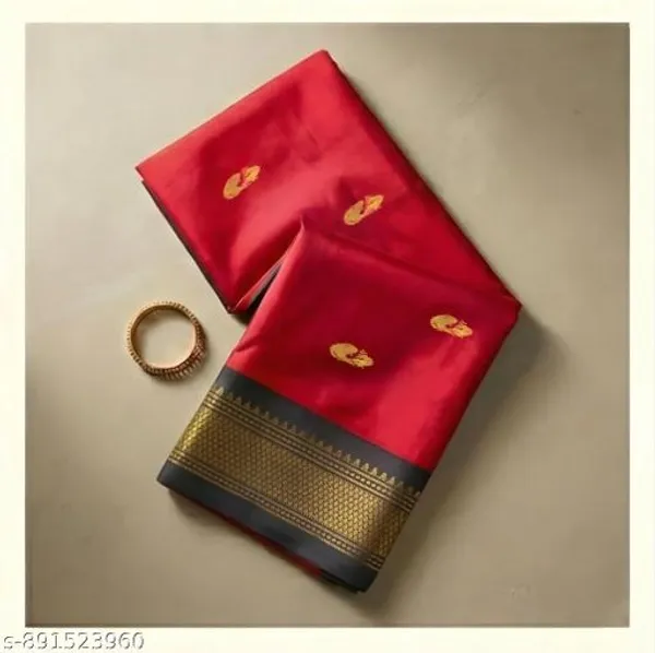 Red_Sico_Silk_Paithani_Zari_Border_Saree_For_Women