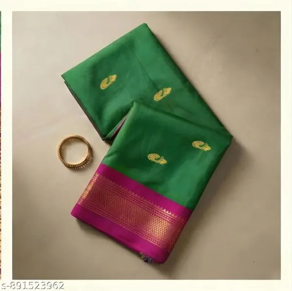 Green_Sico_Silk_Paithani_Zari_Border_Saree_For_Women