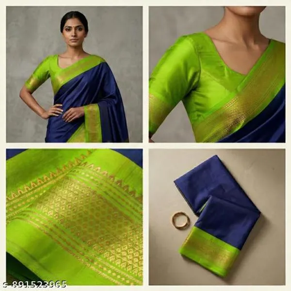 Blue_Sico_Silk_Paithani_Zari_Border_Pallu_Saree_For_Women