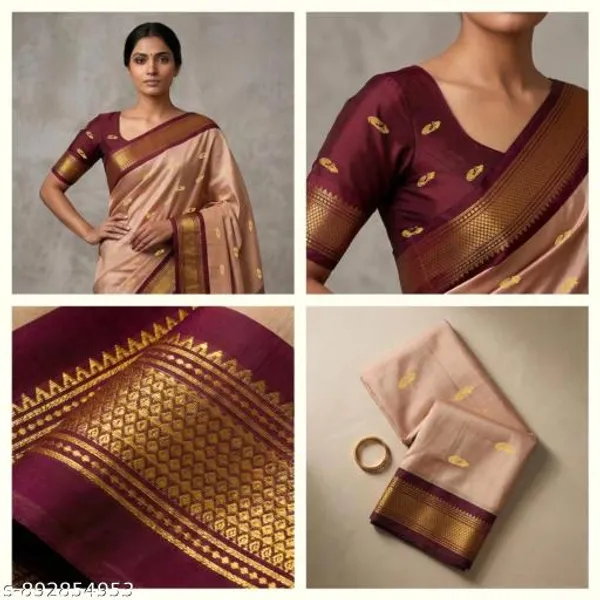 Beige_Sico_Silk_Paithani_Zari_Big_Border_Pallu_Saree_For_Women