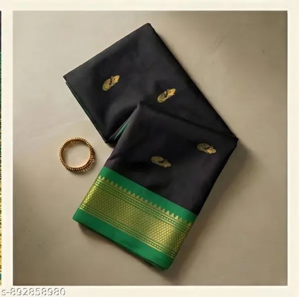 Black_Sico_Silk_Paithani_Temple_Border_Zari_Saree_For_Women