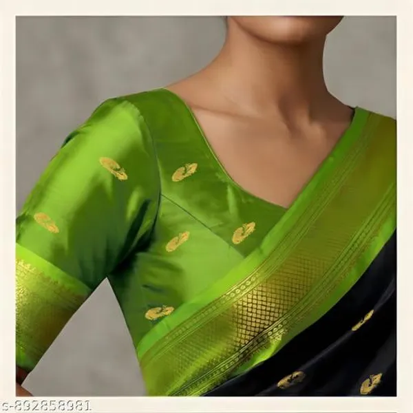 Black_Sico_Silk_Paithani_Temple_Border_Zari_Saree_For_Women