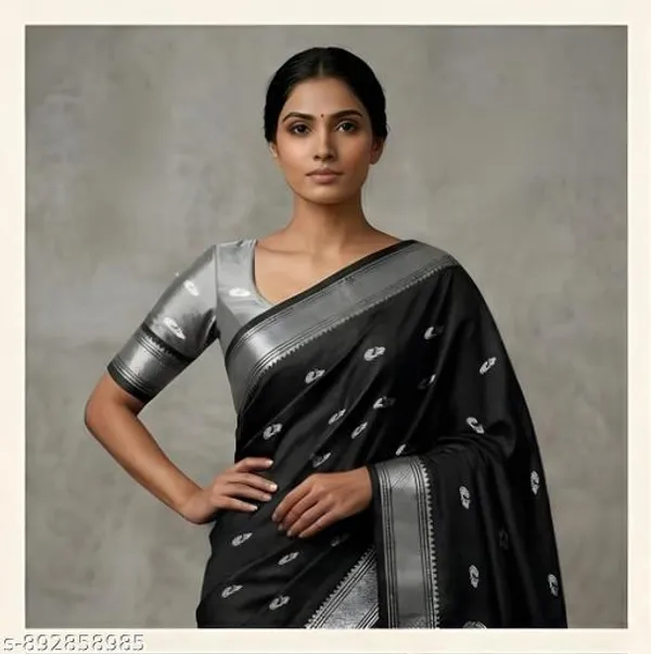 Black_Sico_Silk_Paithani_Temple_Border_Big_Pallu_Saree_For_Women