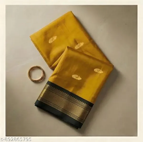 Golden_Sico_Silk_Paithani_Zari_Border_Saree_For_Women