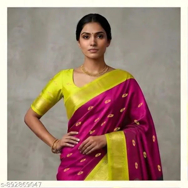 Pink_Sico_Silk_Paithani_Zari_Work_Grand_Pallu_Saree_For_Women