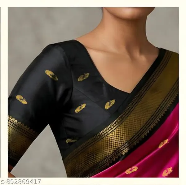 Pink_Sico_Silk_Paithani_Zari_Temple_Border_Saree_For_Women