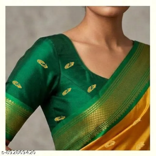 Yellow_Sico_Silk_Paithani_Zari_Work_Temple_Border_Saree_For_Women