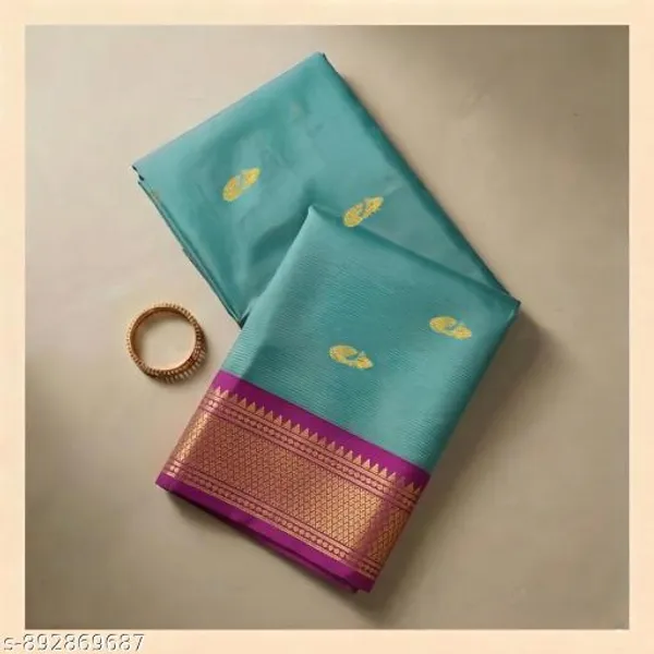 Sky_Blue_Sico_Silk_Paithani_Zari_Work_Grand_Pallu_Saree_For_Women