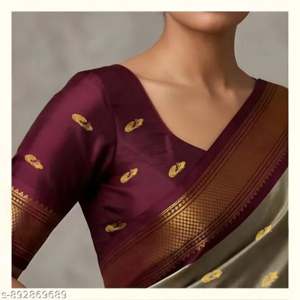 Grey_Sico_Silk_Paithani_Zari_Work_Woven_Pallu_Saree_For_Women