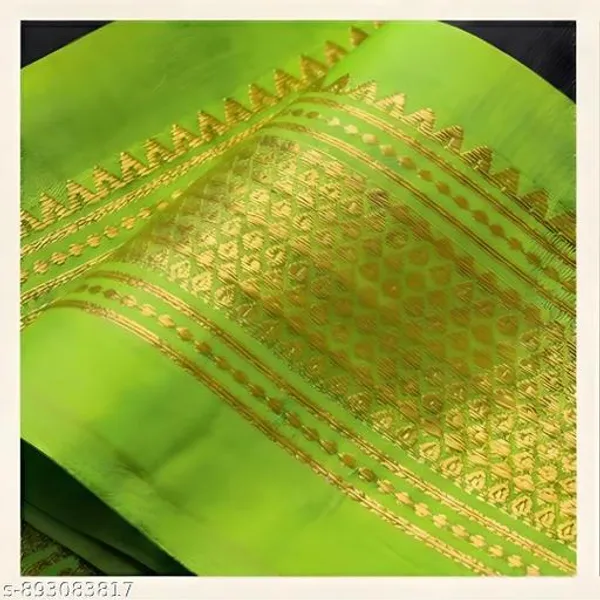 Black_And_Green_Sico_Silk_Paithani_Zari_Border_Saree_For_Women
