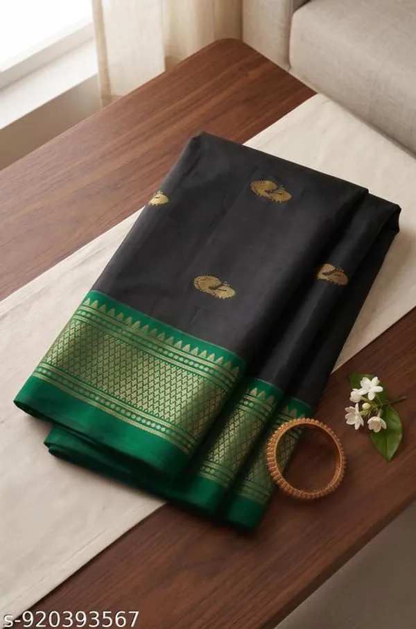 Black_Sico_Silk_Paithani_Zari_Border_Saree_For_Women