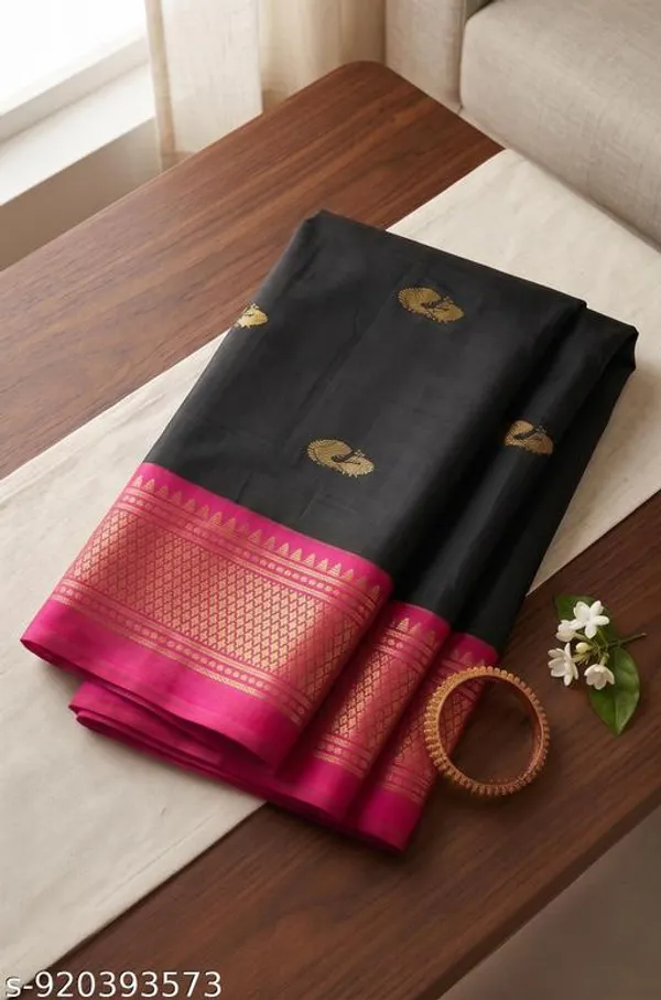 Black_Sico_Silk_Paithani_Zari_Border_Saree_For_Women