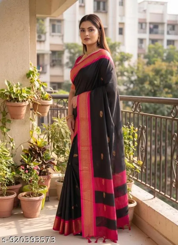 Black_Sico_Silk_Paithani_Zari_Border_Saree_For_Women