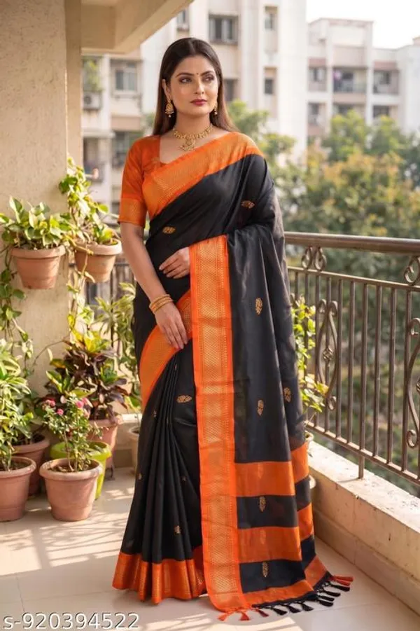 Black_Sico_Silk_Paithani_Zari_Border_Party_Wear_Saree_For_Women